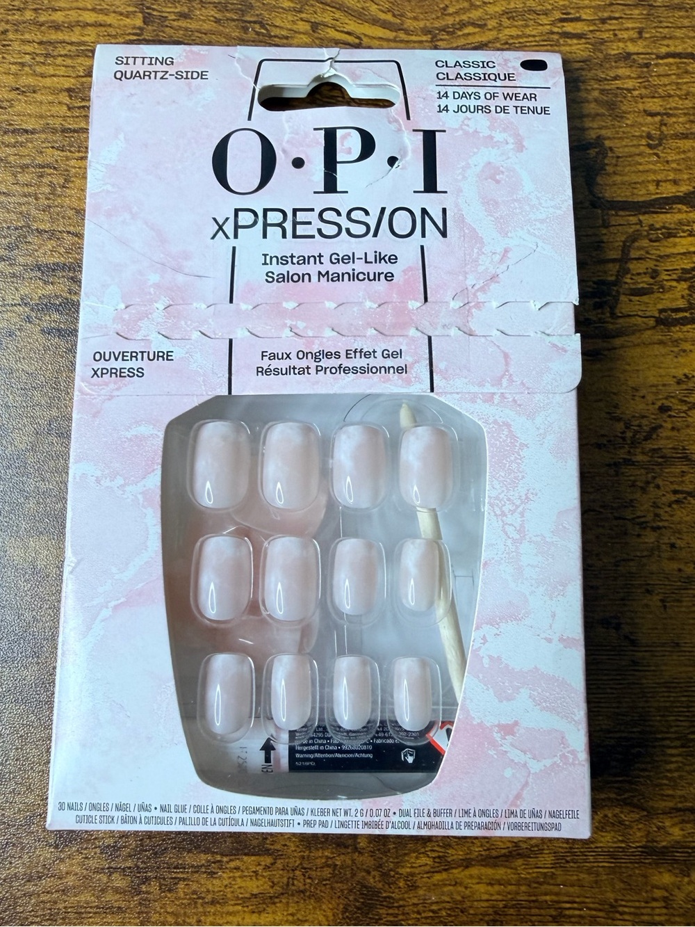 OPI xPRESS/ON Instant Gel-Like Salon Manicure - Light Pink Tips